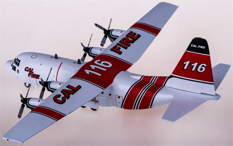 Herpa CAL Fire Lockheed Martin C-130H Hercules 116 1:200 Diecast Model view 4