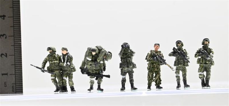3R Russian Patrol Group Russian  8members Group 1:72 Figure Pre-built Model