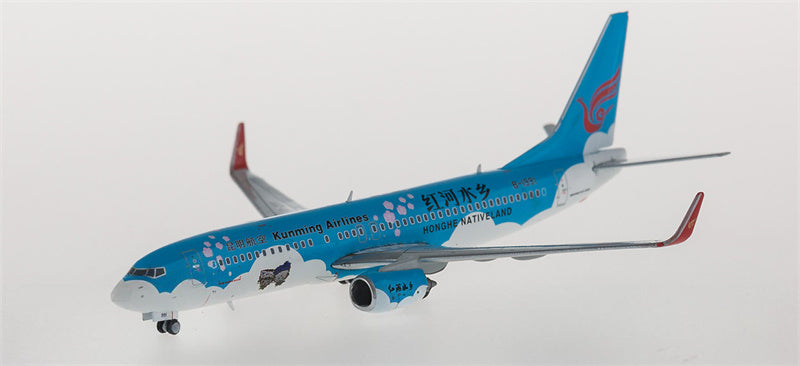 JC Wings Kunming Airlines Boeing 737-800 B-1991 Honghe Nativeland 1:400 Diecast Model view 4