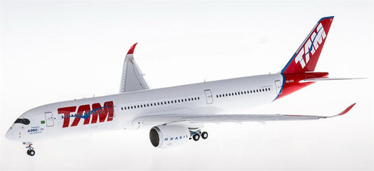 JC Wings TAM for Airbus A350-900 PR-XTA Flaps Down 1:200 Airplane Pre-built Airliner Model Display