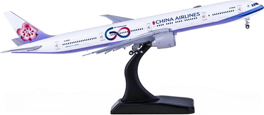 JC Wings China Airlines Boeing 777-300ER B-18006 60 years Flaps Down 1:400 Diecast Model view 1