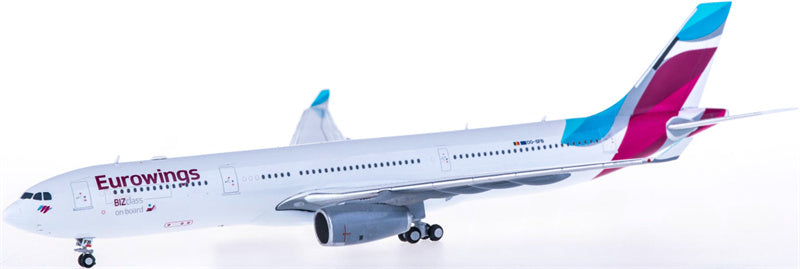 JC Wings Eurowings Airbus A330-300 OO-SFB 1:400 Diecast Model view 1