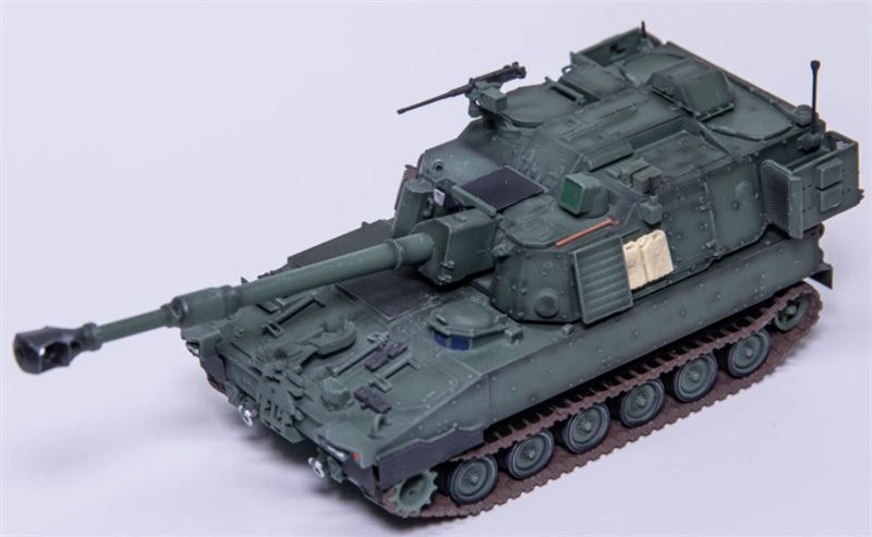 T-MODEL US M109A7 self-propelled howitzer 155mm green version 1:72 Tank Pre-built Model