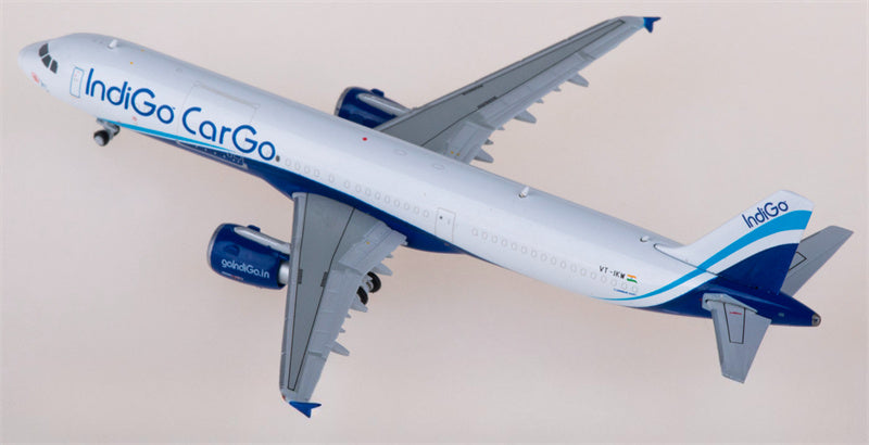 JC Wings Indigo Cargo Airbus A321P2F VT-IKW 1:400 Diecast Model view 3