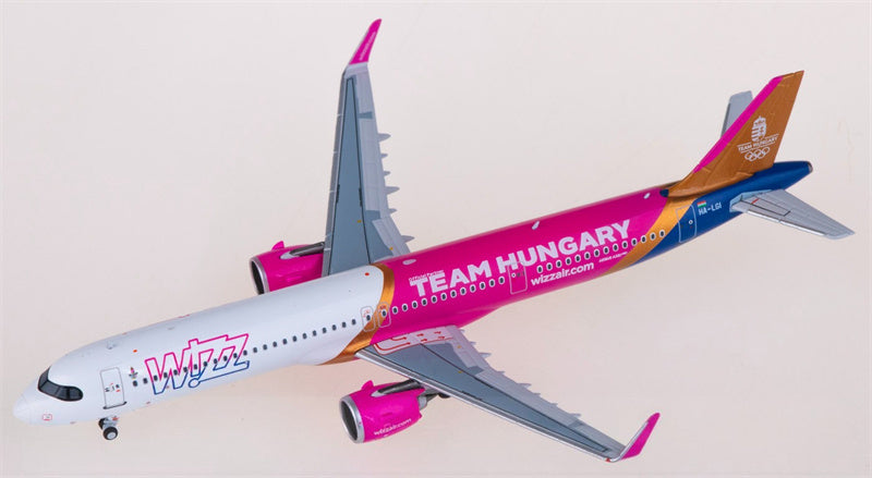 NG Models Wizz Air Airbus A321neo HA-LGI 1:400 Aircraft Pre-built  Airliner Model Display