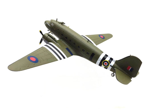 FLOZ Douglas C-47 Air Train Transport Aircraft UK 1:100 Aircraft Pre-built Model