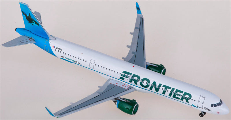 AeroClassics Frontier Airlines for Airbus A321neo N610FR 1:400 Airplane Pre-built  Airliner Model Display