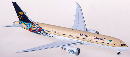 JC Wings Saudia Boeing 787-9 Dreamliner HZ-AR13 1:400 Diecast Model view 1