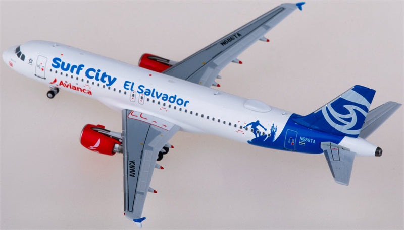 NG Models Avianca for Airbus A320 N686TA 1:400 Airplane Pre-built  Airliner Model Display