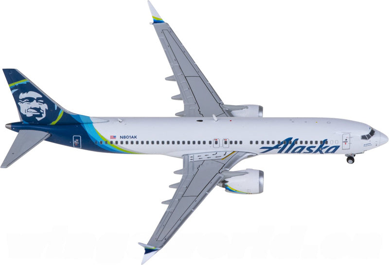 Geminijets Alaska Airlines for Boeing 737 MAX 8 N801AK 1:400 Airplane Pre-built  Airliner Model Display