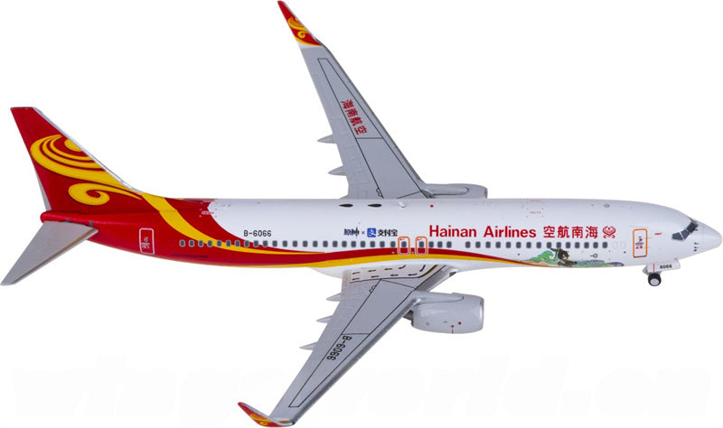 NG Models Hainan Airlines for Boeing 737-800 B-6066 1:400 Airplane Pre-built  Airliner Model Display