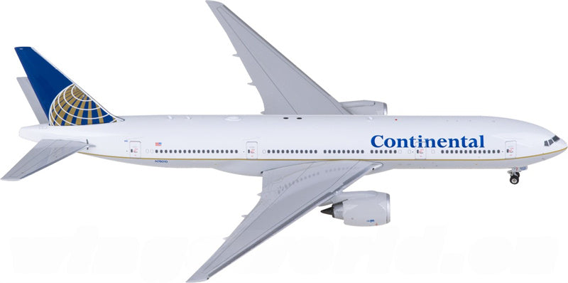 Phoenix Continental Airlines Boeing 777-200ER N76010 1:400 Diecast Model view 1