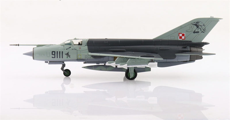 HOBBY MASTER MIG21MF Polish Air Force 9111 3 ELT Poznan-Kresiny Poland 2002 1:72 Aircraft Pre-built Model