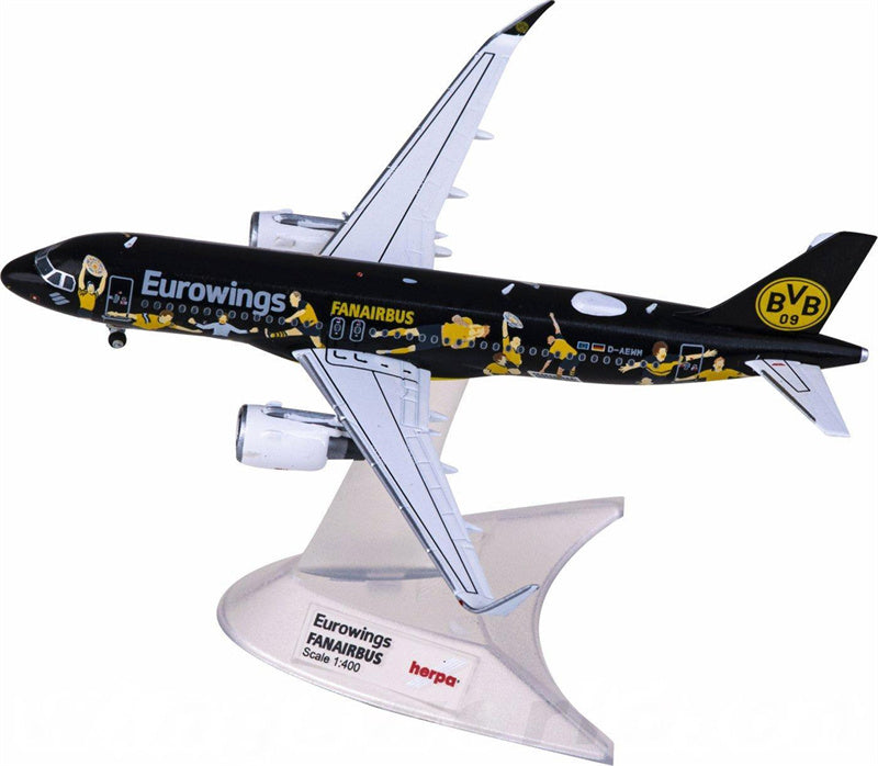 Herpa Eurowings Airbus A320 D-AEWM 1:400 Diecast Model view 4
