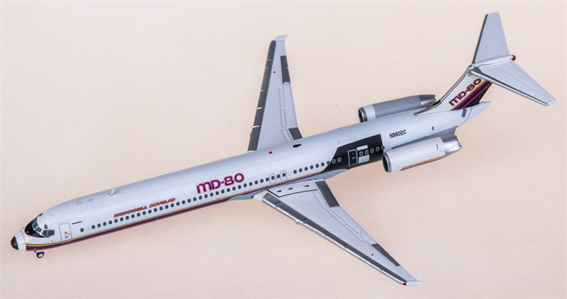 JC Wings 1:400 McDonnell Douglas MD-81 N980DC Diecast Model view 3