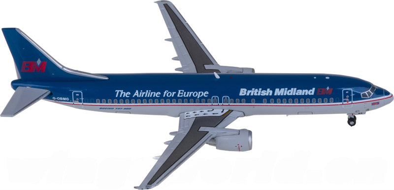 JC Wings BMI Boeing 737-400 G-OBMG 1:400 Diecast Model view 1