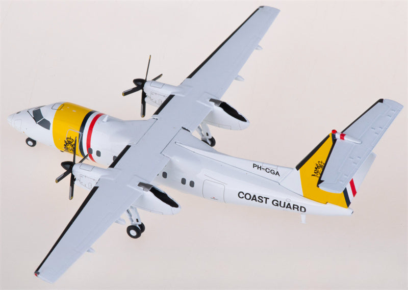 JC Wings Caribbean Coast Guard De Havilland Canada DHC-8-100 PH-CGA 1:200 Diecast Model view 2