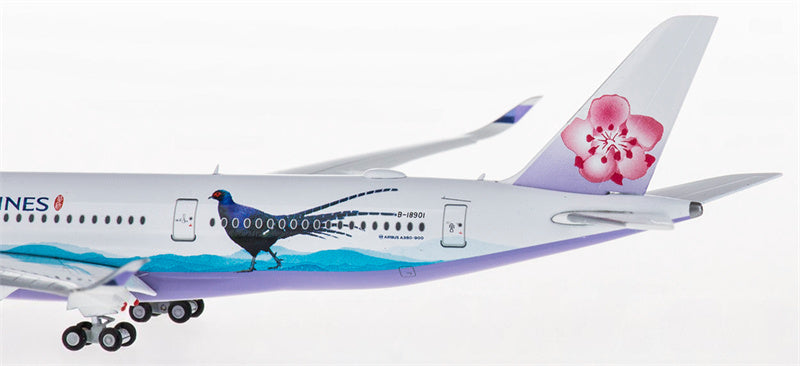 JC Wings China Airlines Airbus A350-900 B-18901 Flaps Down 1:400 Diecast Model view 5