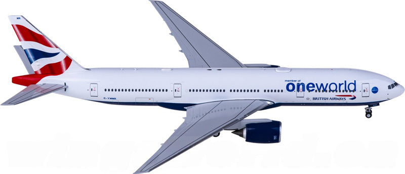 NGモデルズ ブリティッシュ・エアウェイズ ボーイング777-200ER G-YMMR 1:400スケール 飛行機 組み立て済み旅客機モデル ディスプレイ