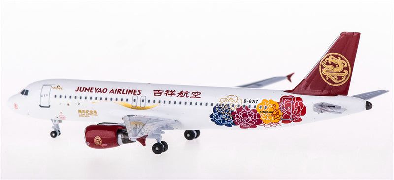 AeroClassics Juneyao Airlines Airbus A320 B-6717 10th 1:400 Diecast Model view 3