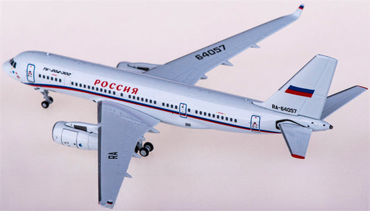 NG Models Rossiya Special Flight Detachment Tupolev TU-204-300 RA-64057 1:400 Diecast Model view 1