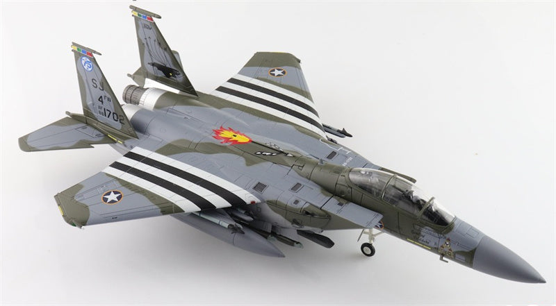 HOBBY MASTER McDonnell Douglas F15E USAF Spirit of Goldsboro 88-1702 334th FS 4th FW May 2023 1:72 Aircraft Pre-built Model
