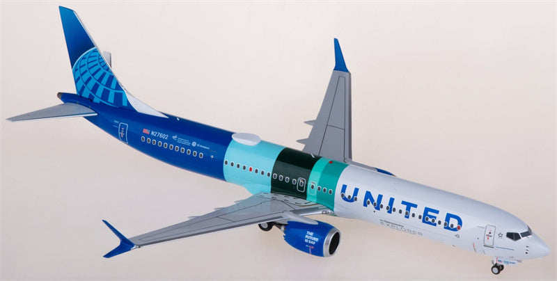 NG Models United Airlines Boeing 737 MAX 10 N27602 1:200 Aircraft Pre-built  Airliner Model Display