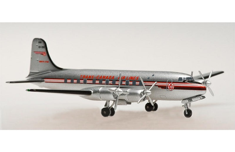 AeroClassics Trans Canada Airlines DC-4-M2 CF-TFE 1:400 Aircraft Pre-built  Airliner Model Display