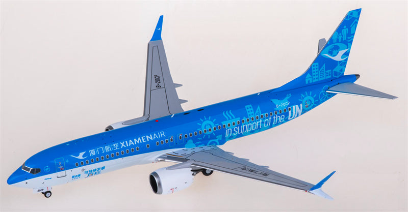 NG Models XiamenAir Boeing 737 MAX 8 B-20CP 1:200 Diecast Model view 1