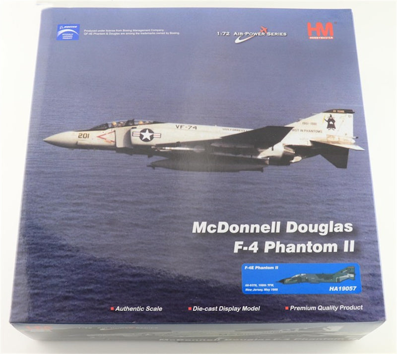 HOBBY MASTER McDonnell Douglas F4E Phantom II  USAF 68-0378/NJ 108th TFW New Jersey May 1988 1:72 Aircraft Pre-built Model