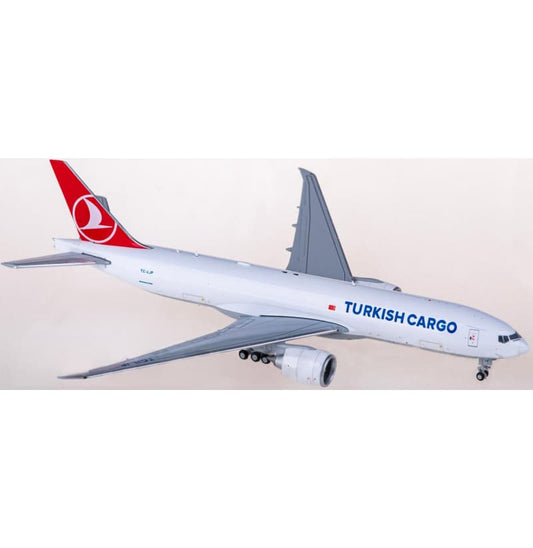 JC Wings Turkish Cargo Boeing 777-200LRF TC-LJP 1:400 Aircraft Pre-built  Airliner Model Display