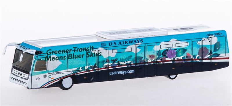Geminijets US Airways Cobus 3000 Airport Passenger Bus 2pcs a set 1:200 Accessory Model view 4