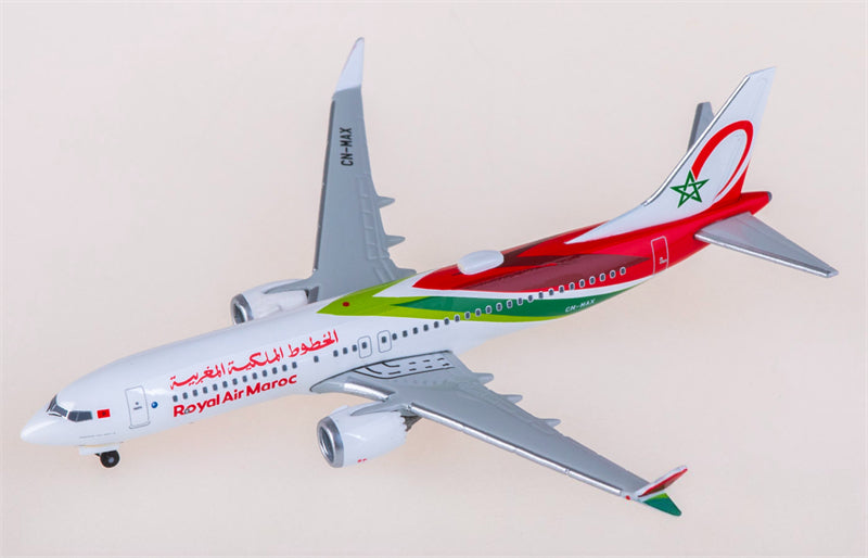 Herpa Royal Air Maroc Boeing 737 MAX 8 CN-MAX 1:500 Diecast Model view 1
