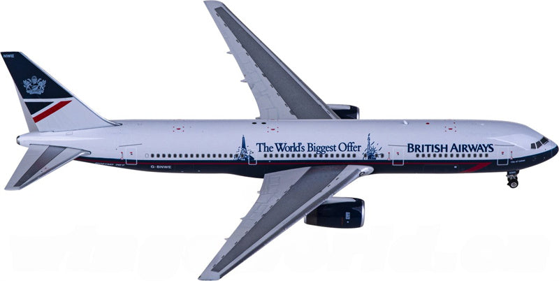 Phoenix British Airways for Boeing 767-300 G-BNWE 1:400 Airplane Pre-built  Airliner Model Display