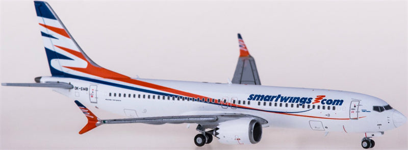 JC Wings Smartwings for Boeing 737 MAX 8 OK-SWB 1:400 Airplane Pre-built  Airliner Model Display