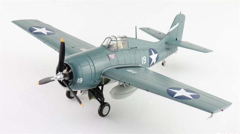 HOBBY MASTER F4F-4 Wildcat US Navy Battle of Santa Cruz white 19 Lt. Swede Vejtasa VF-10 USS Enterprise Oct 1942 1:48 Aircraft Pre-built Model