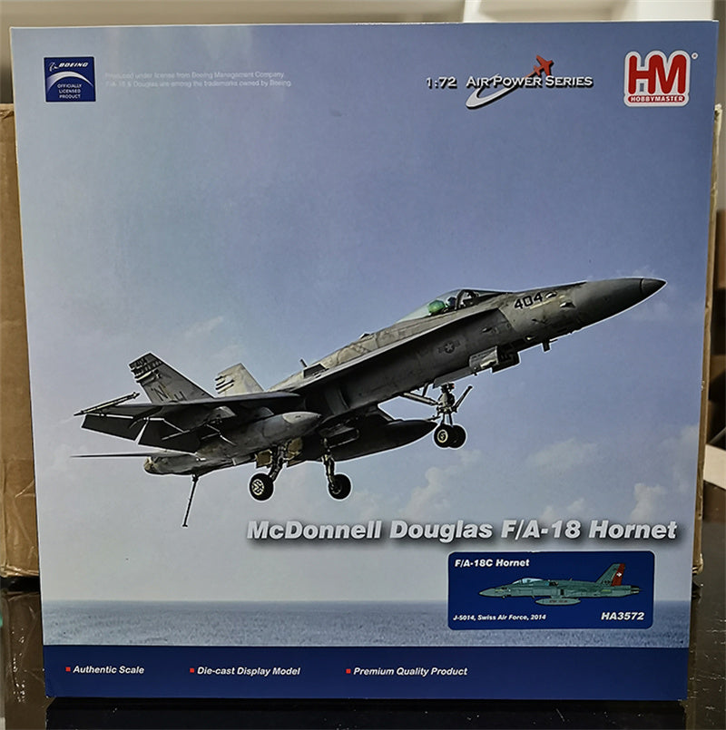 Hobby Master F/A-18C Hornet J-5014, Swiss Air Force, 2014 1:72 Aircraft Pre-built Model