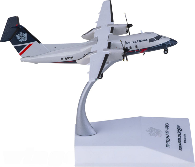 JC Wings British Airways De Havilland Canada DHC-8-100 G-BRYH 1:200 Diecast Model view 2