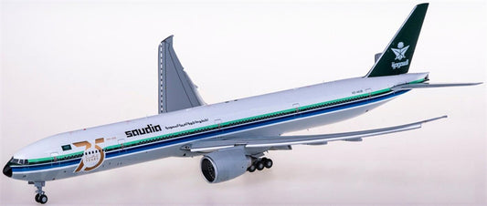 JC Wings Saudia for Boeing 777-300ER HZ-AK28 Flaps Down 1:200 Airplane Pre-built Airliner Model Display