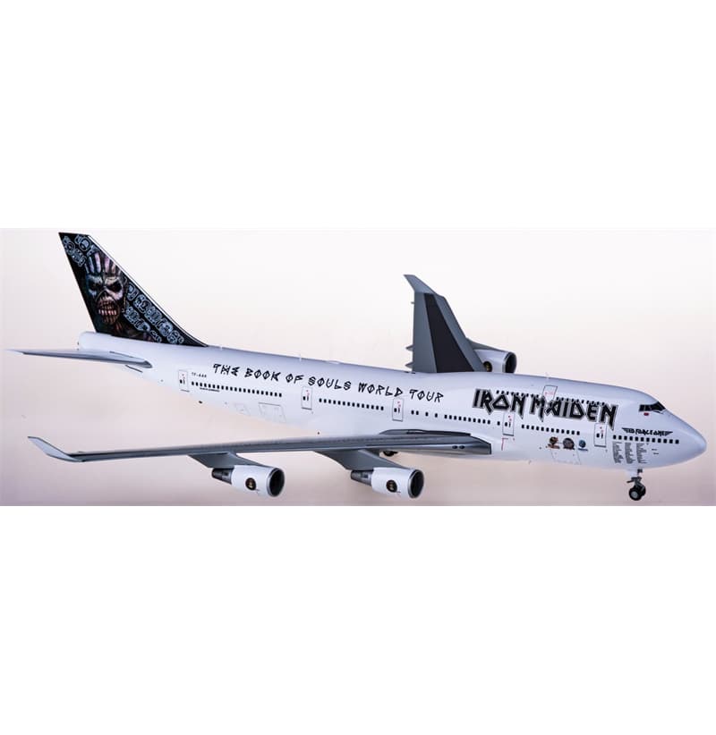 Herpa Iron Maiden Boeing 747-400 TF-AA 1:200 Aircraft Pre-built  Airliner Model Display