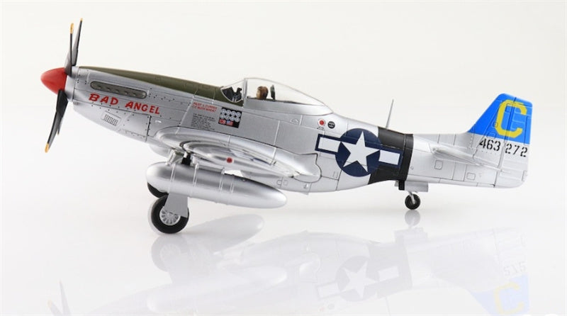 Hobby Master P-51D Mustang Bad Angel flown by Lt. Louis E. Curdes 4th FS 3rd ACG Laoag 1945 1:48 Airplane Pre-built Model