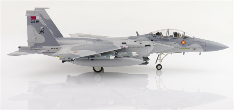 HOBBY MASTER F-15QA Ababil QA538  Qatar  Emiri Air ce RIAT 2024 (with 12 x AIM-120 3 x fuel tank) 1:72 Aircraft Pre-built Model