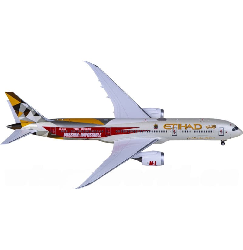NG Models Etihad Airways Boeing 787-9 A6-BLO 1:400 Aircraft Pre-built  Airliner Model Display