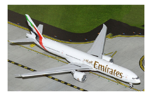 Geminijets 1:400 Emirates Boeing 777-300ER A6-EQH Flaps Down DIECAST Model