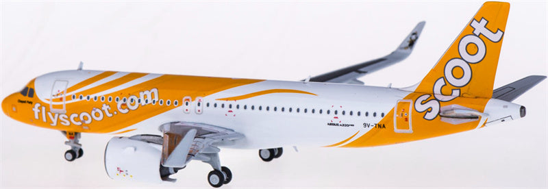 JC Wings Scoot Airbus A320neo 9V-TNA 1:400 Diecast Model view 3
