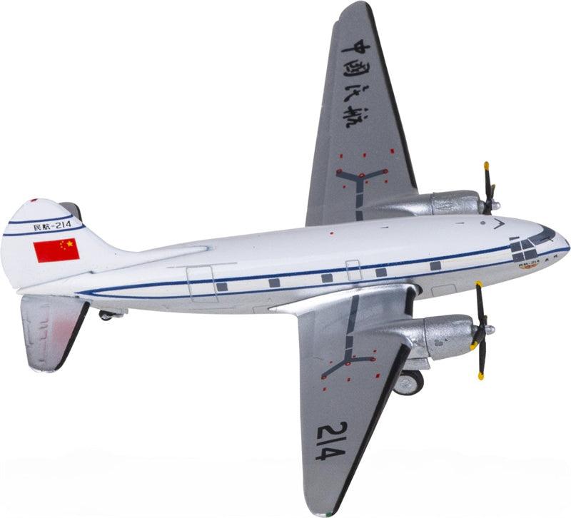 Yu CAAC Curtiss C-46 214 1:400 Diecast Model view 3