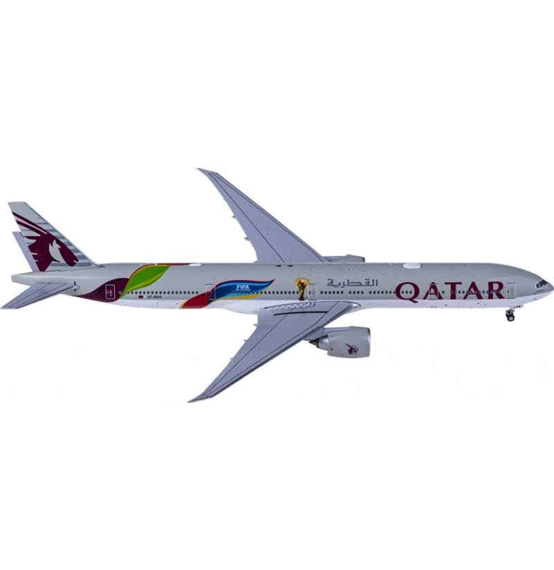 NG Models Qatar Boeing 777-300ER A7-BAX 1:400 Aircraft Pre-built  Airliner Model Display