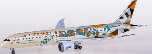 JC Wings 1:400 Etihad Airways Boeing 787-9 A6-BLI Flaps down DIECAST Model