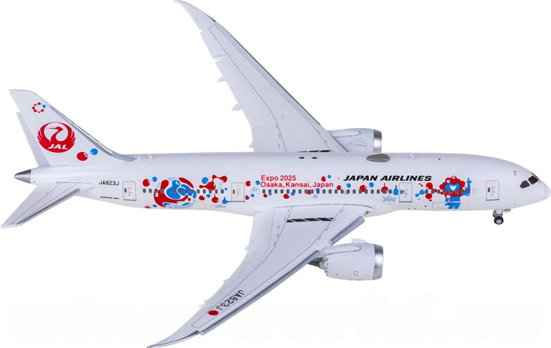 JC Wings 1:400 Japan Airlines Boeing 787-8 Dreamliner JA823J Flaps down Model