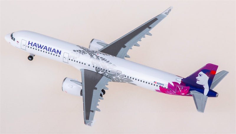 Herpa Hawaiian Airlines for Airbus A321neo N215HA 1:500 Airplane Pre-built  Airliner Model Display